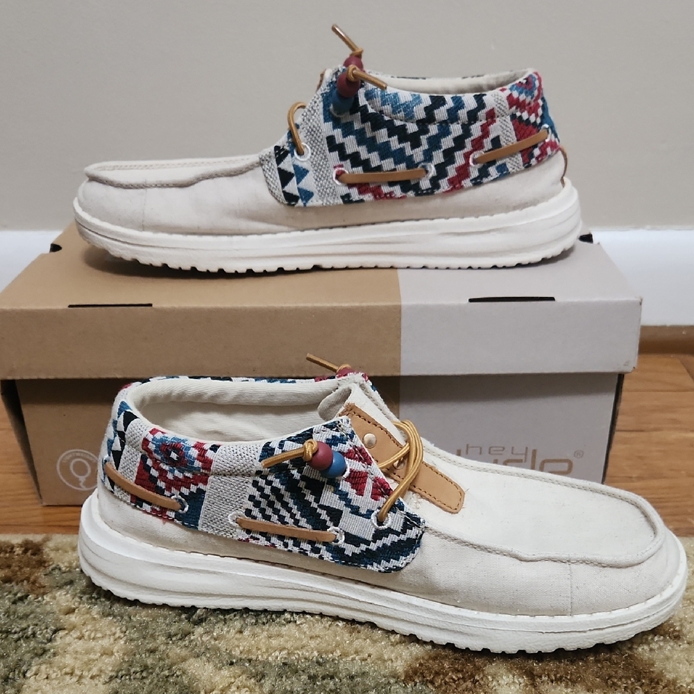 Hey Dude Geometric Multicolor Shoes